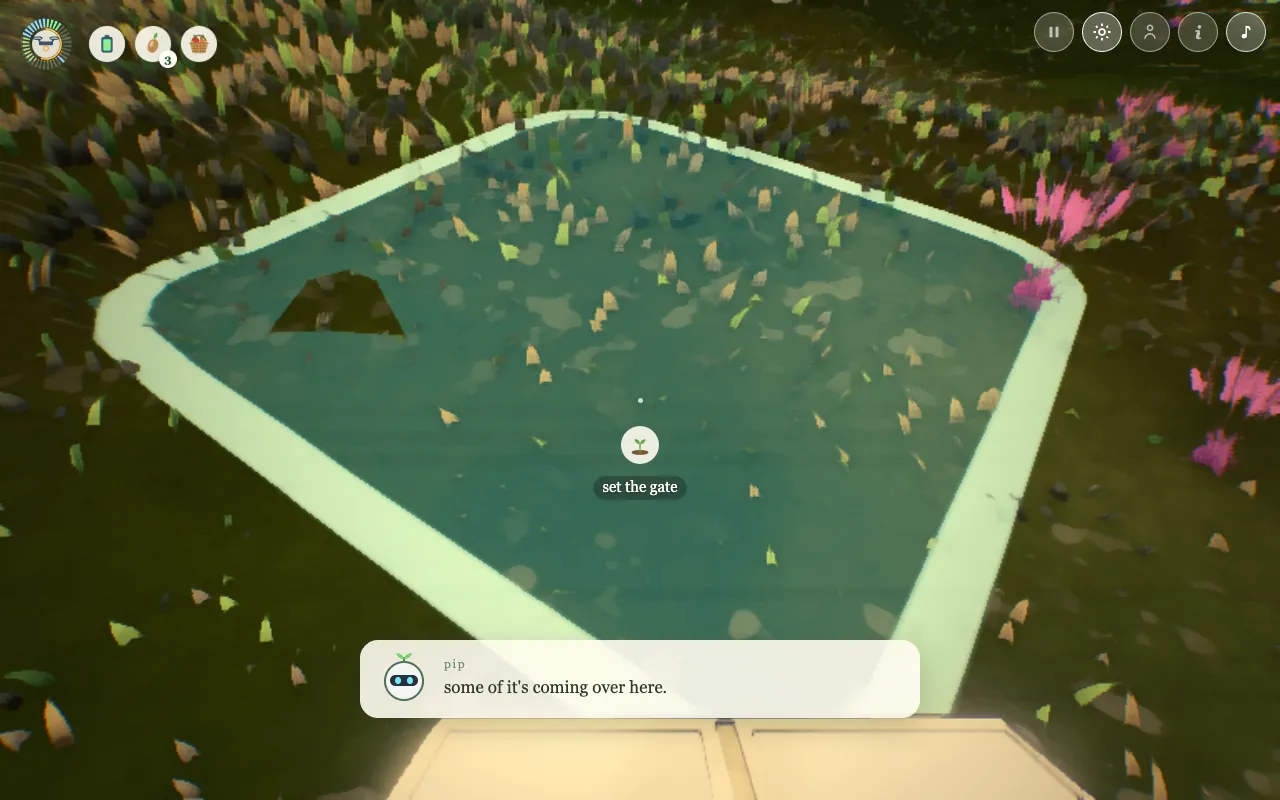 carrying a folded flow gate up the ridge’s shoulder, the cell it would go on marked on the ground